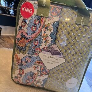 Vera Bradley 8piece King Reversible comforter set new